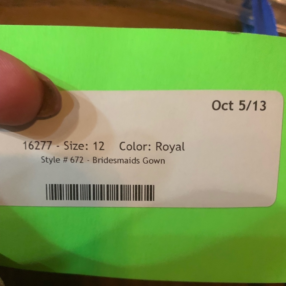 Royal blue bridesmaid dress - Picture 3 of 3